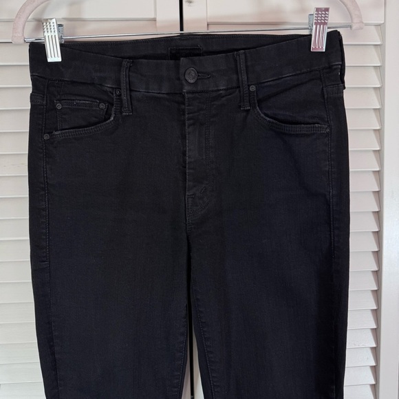 Mother The Looker Not Guilty Black Jeans Mid Rise Skinny Size 28 - Picture 3 of 13